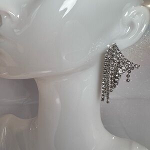 nOir Jewelry | Silver Chandelier Stud Earrings | NWT